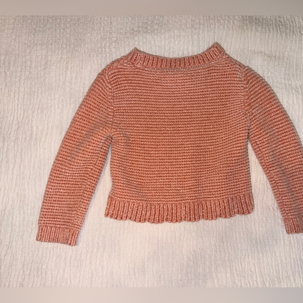 Tommy Bahama Rose/Dusty Pink Cable Knit Sweater size 2T - Picture 3 of 5